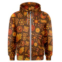 Pattern Background Ethnic Tribal Men s Zipper Hoodie by Nexatart