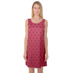 Watermelon Minimal Pattern Sleeveless Satin Nightdress by jumpercat