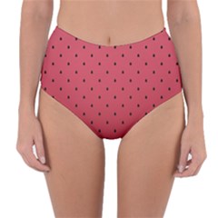 Watermelon Minimal Pattern Reversible High-waist Bikini Bottoms by jumpercat