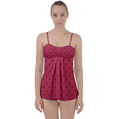 Watermelon Minimal Pattern Babydoll Tankini Set by jumpercat