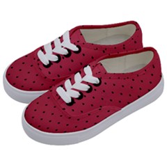 Watermelon Minimal Pattern Kids  Classic Low Top Sneakers by jumpercat