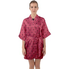 Watermelon Minimal Pattern Quarter Sleeve Kimono Robe by jumpercat