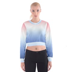 Red And Blue Cropped Sweatshirt by jumpercat