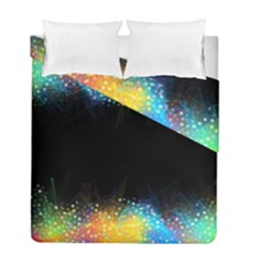 Frame Border Feathery Blurs Design Duvet Cover Double Side (full/ Double Size) by Nexatart