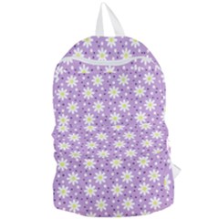 Daisy Dots Lilac Foldable Lightweight Backpack by snowwhitegirl