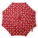 Daisy Dots Red Hook Handle Umbrellas (Large) View1