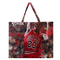 Michael Jordan Zipper Large Tote Bag by LABAS