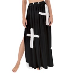 White Cross Maxi Chiffon Tie-up Sarong by snowwhitegirl