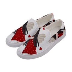 Cupid Girl Women s Canvas Slip Ons by Valentinaart