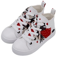 Cupid Girl Kid s Mid-top Canvas Sneakers by Valentinaart