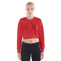 Ladybug Cropped Sweatshirt by jumpercat