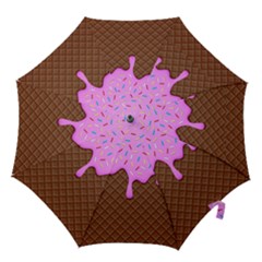 Chocolate And Strawberry Icecream Hook Handle Umbrellas (small) by jumpercat