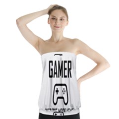 Gamer Strapless Top by Valentinaart