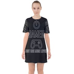 Gamer Sixties Short Sleeve Mini Dress by Valentinaart