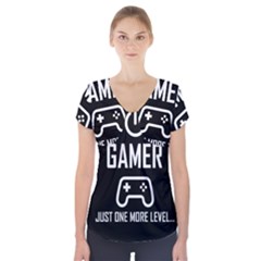 Gamer Short Sleeve Front Detail Top by Valentinaart