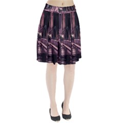 Texture Abstract Background City Pleated Skirt by Nexatart