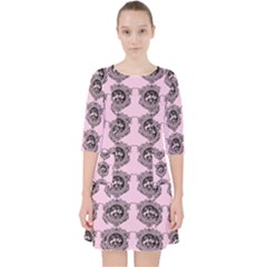 Three Women Pink Pocket Dress by snowwhitegirl