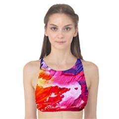 Abstract Art Background Paint Tank Bikini Top by Nexatart