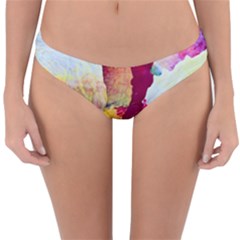 Art Detail Abstract Painting Wax Reversible Hipster Bikini Bottoms by Nexatart