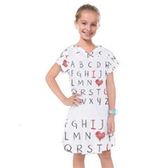 Love Alphabet Kids  Drop Waist Dress by Valentinaart