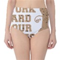 Work Hard Your Bones High-Waist Bikini Bottoms View1