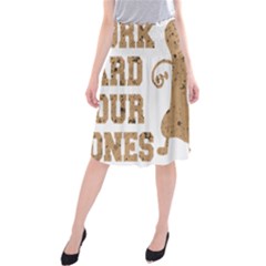 Work Hard Your Bones Midi Beach Skirt by Melcu