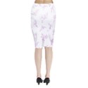 beautiful,violet,floral,shabby chic,pattern Midi Wrap Pencil Skirt View2