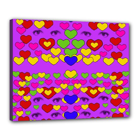 I Love This Lovely Hearty One Canvas 20  X 16  by pepitasart