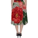 Flower Floral Background Red Rose Folding Skater Skirt View2