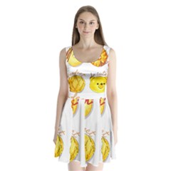 Cute Bread Split Back Mini Dress  by KuriSweets