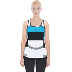 Estonia Country Flag Countries Piece Up Tank Top by Nexatart