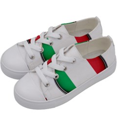 Italy Country Nation Flag Kids  Low Top Canvas Sneakers by Nexatart