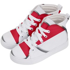 Monaco Or Indonesia Country Nation Nationality Kid s Hi-top Skate Sneakers by Nexatart