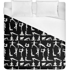 Yoga Pattern Duvet Cover (king Size) by Valentinaart