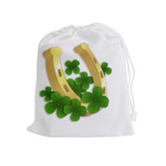  St  Patricks Day  Drawstring Pouches (extra Large) by Valentinaart