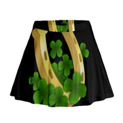  St  Patricks Day  Mini Flare Skirt by Valentinaart