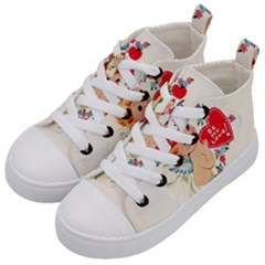 Cupid - Vintage Kid s Mid-top Canvas Sneakers by Valentinaart