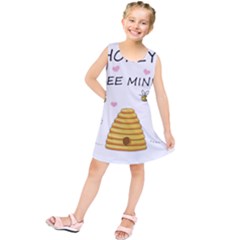 Bee Mine Valentines Day Kids  Tunic Dress by Valentinaart