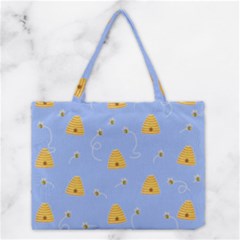 Bee Pattern Medium Tote Bag by Valentinaart