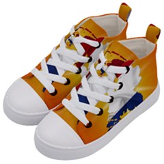 Holland Country Nation Netherlands Flag Kid s Mid-top Canvas Sneakers by Nexatart