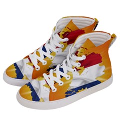 Holland Country Nation Netherlands Flag Men s Hi-top Skate Sneakers by Nexatart