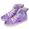 Abstract Art Texture Form Pattern Women s Hi-Top Skate Sneakers View2