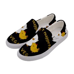 Go Vegan - Cute Chick  Women s Canvas Slip Ons by Valentinaart