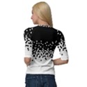 Flat Tech Camouflage Black And White Quarter Sleeve Raglan Tee View2