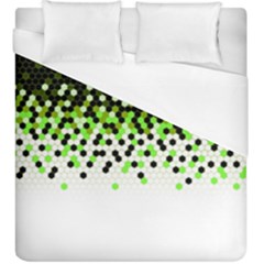 Flat Tech Camouflage Reverse Green Duvet Cover (king Size) by jumpercat