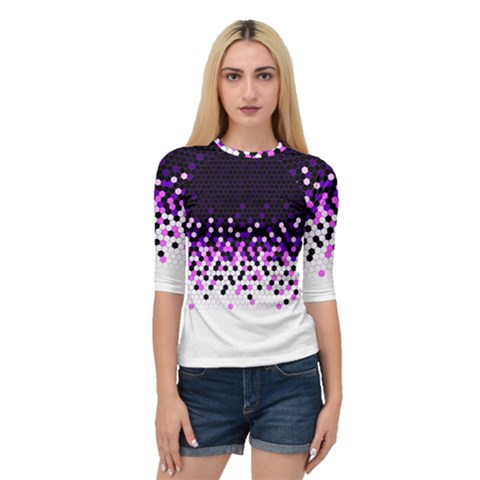 Flat Tech Camouflage Reverse Purple Quarter Sleeve Raglan Tee by jumpercat