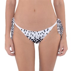 Flat Tech Camouflage White And Black Reversible Bikini Bottom by jumpercat