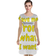 Save Me From What I Want Cap Sleeve Nightdress by Valentinaart