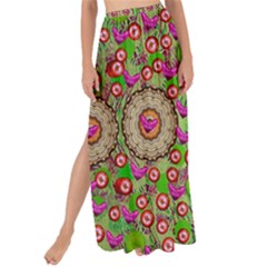 Love The Wood Garden Of Apples Maxi Chiffon Tie-up Sarong by pepitasart