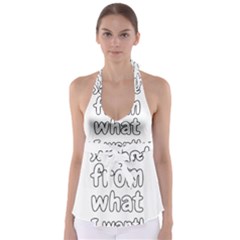 Save Me From What I Want Babydoll Tankini Top by Valentinaart